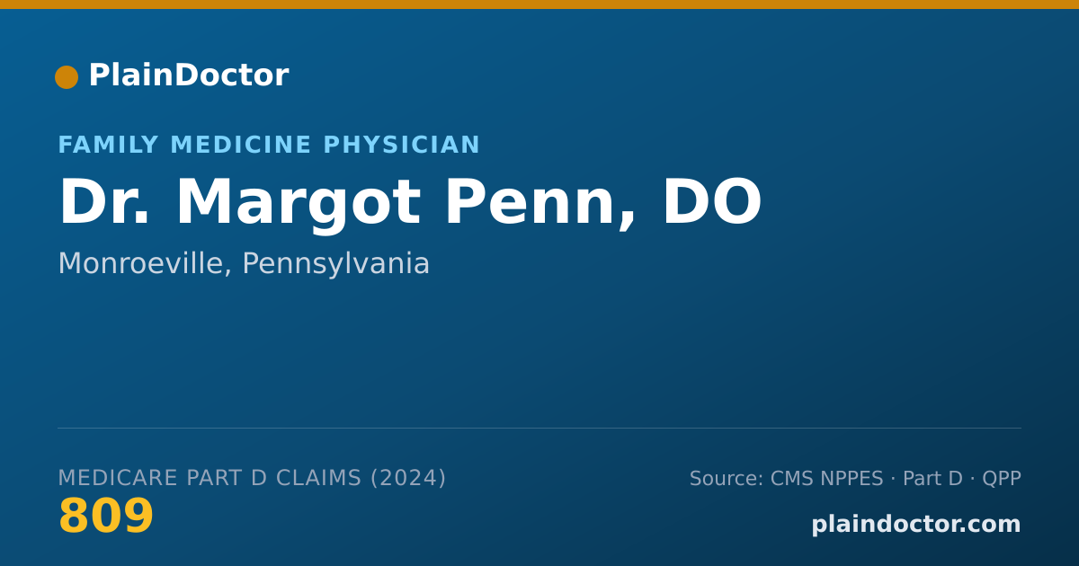 Shareable card for Margot Penn, DO - Surgery Physician, Monroeville, PA