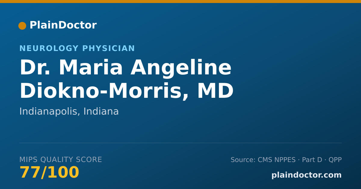 Shareable card for Maria Angeline Diokno-Morris, MD - Neurology Physician, Indianapolis, IN