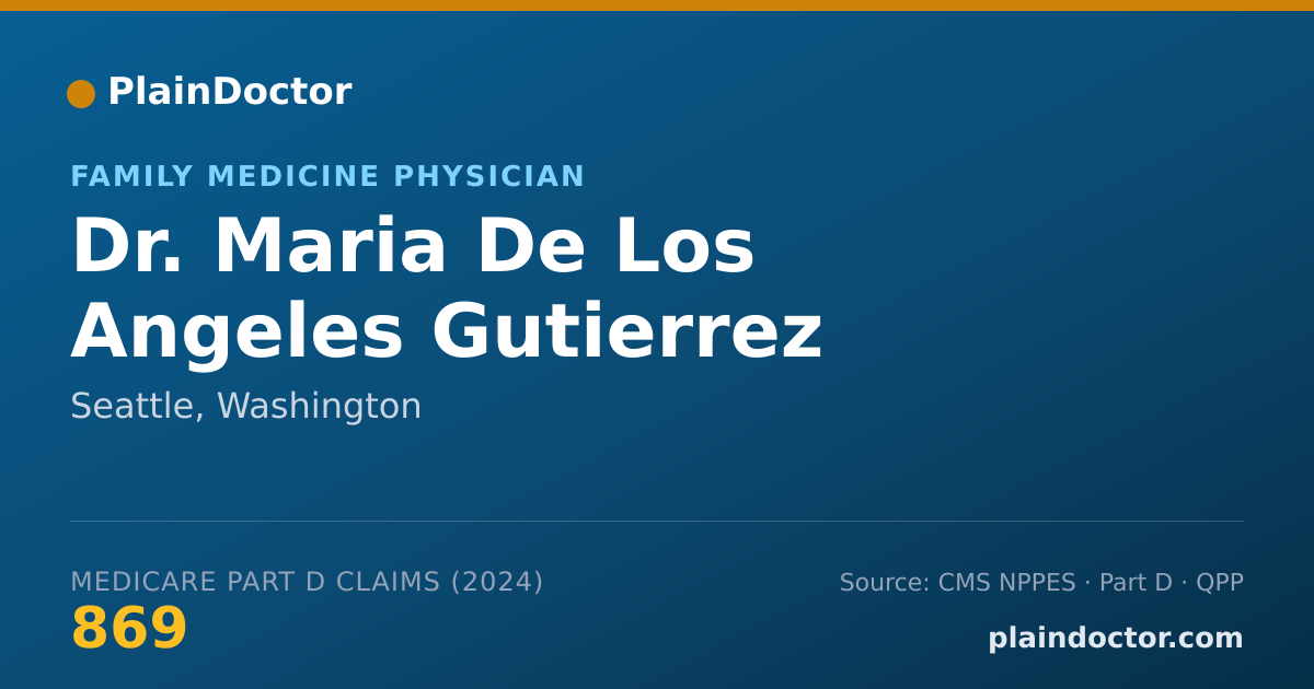 Shareable card for Maria De Los Angeles Gutierrez Rivas, MD - Family Medicine Physician, Seattle, WA