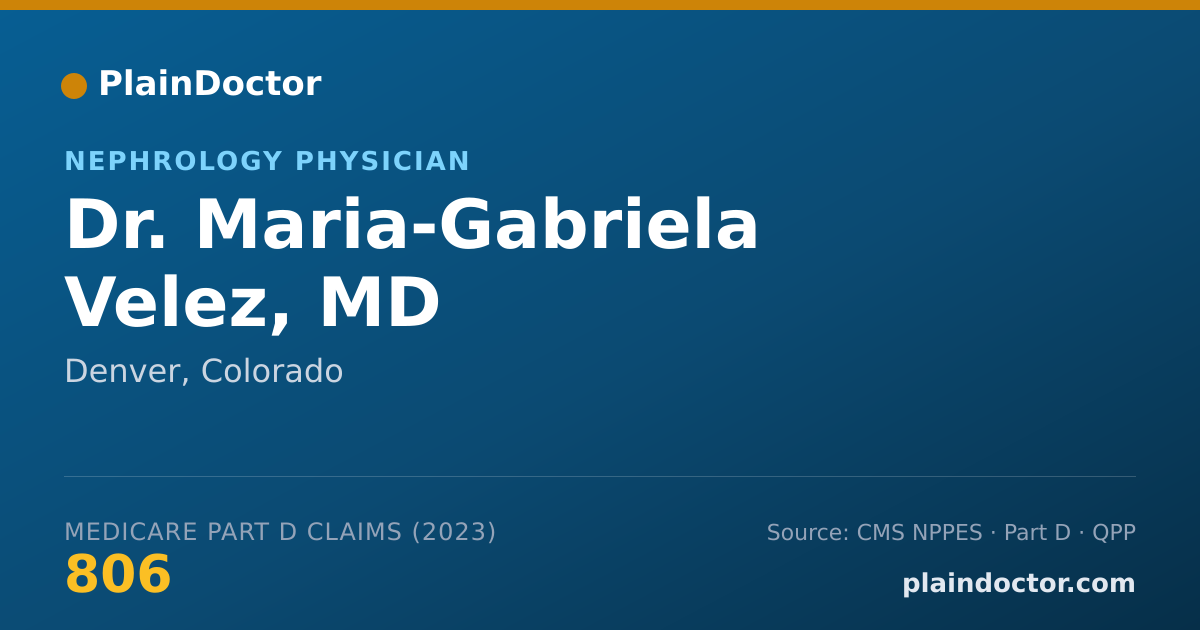 Shareable card for Maria-Gabriela Velez, MD - Nephrology Physician, Denver, CO