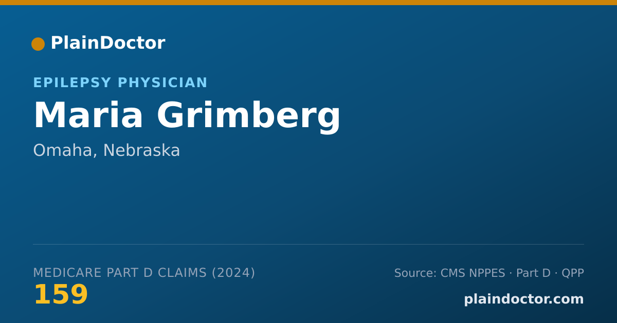 Shareable card for Maria Grimberg - Epilepsy Physician, Omaha, NE
