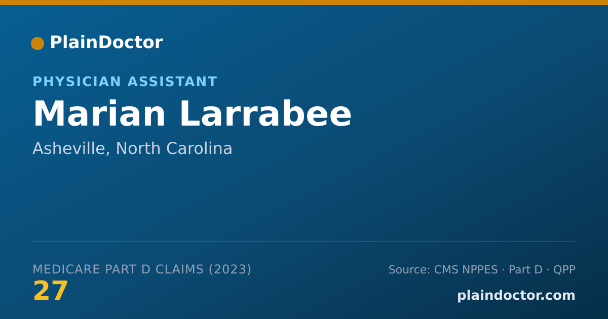 Shareable card for Marian Larrabee - Physician Assistant, Asheville, NC