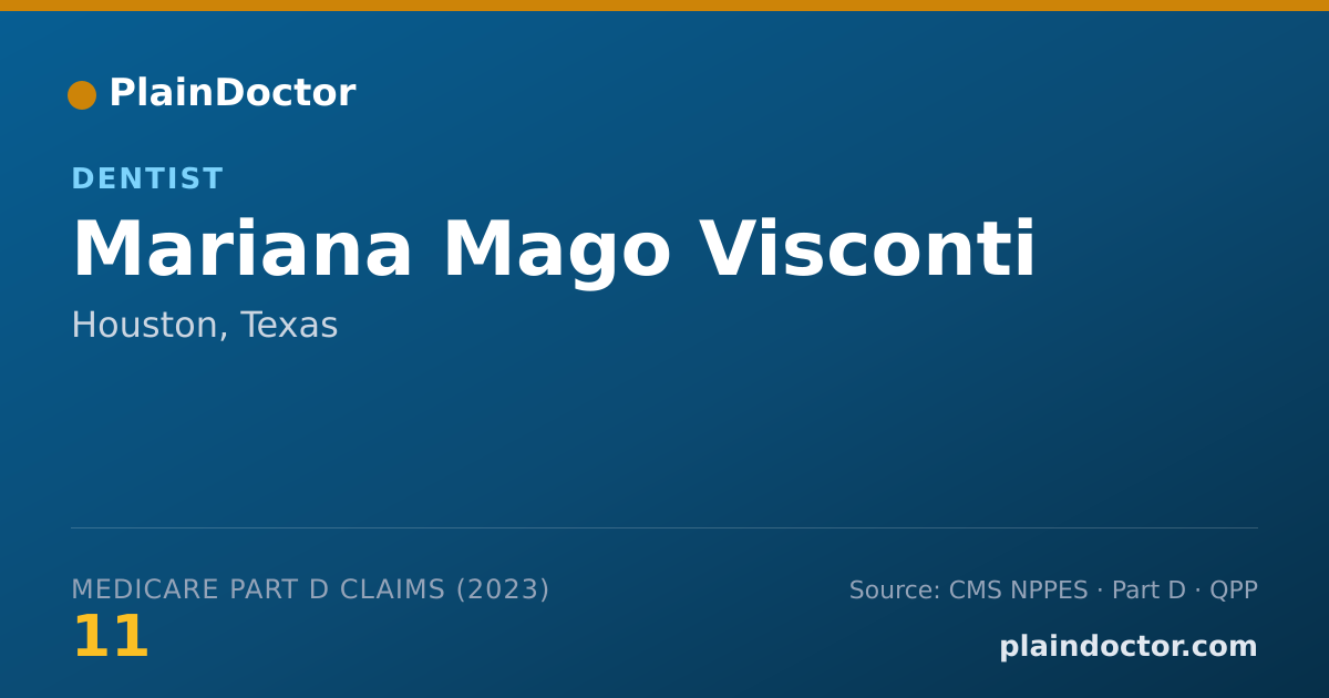 Shareable card for Mariana Mago Visconti - Dentist, Houston, TX