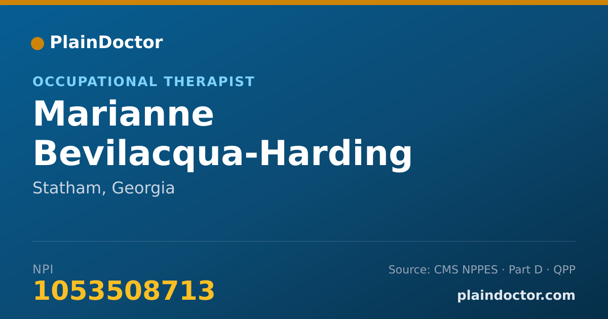 Shareable card for Marianne Bevilacqua-Harding - Occupational Therapist, Statham, GA