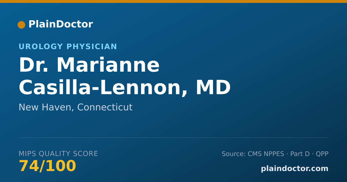 Shareable card for Marianne Casilla-Lennon, MD - Urology Physician, New Haven, CT