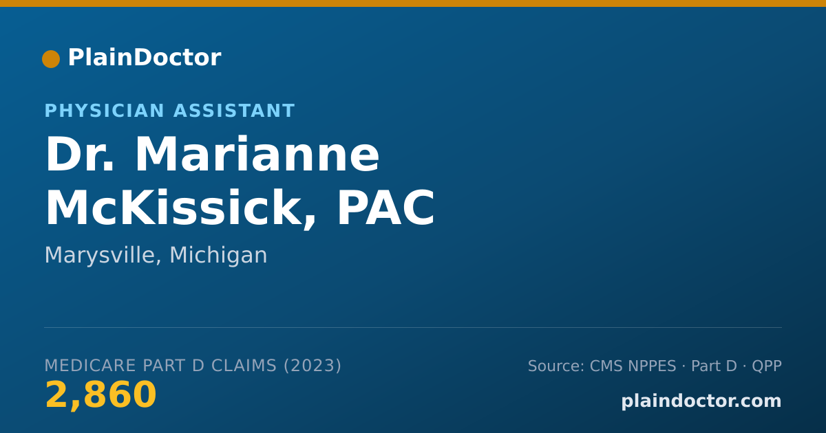 Shareable card for Marianne McKissick, PAC - Physician Assistant, Marysville, MI