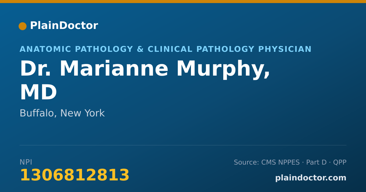 Shareable card for Marianne Murphy, MD - Anatomic Pathology & Clinical Pathology Physician, Buffalo, NY