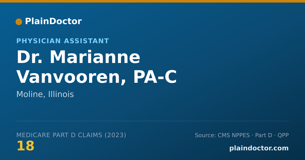 Shareable card for Marianne Vanvooren, PA-C - Physician Assistant, Moline, IL