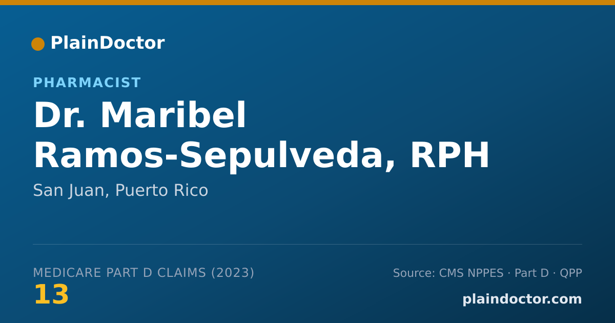Shareable card for Maribel Ramos-Sepulveda, RPH - Pharmacist, San Juan, PR
