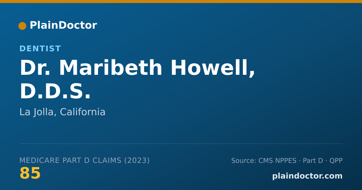 Shareable card for Maribeth Howell, D.D.S. - Dentist, La Jolla, CA