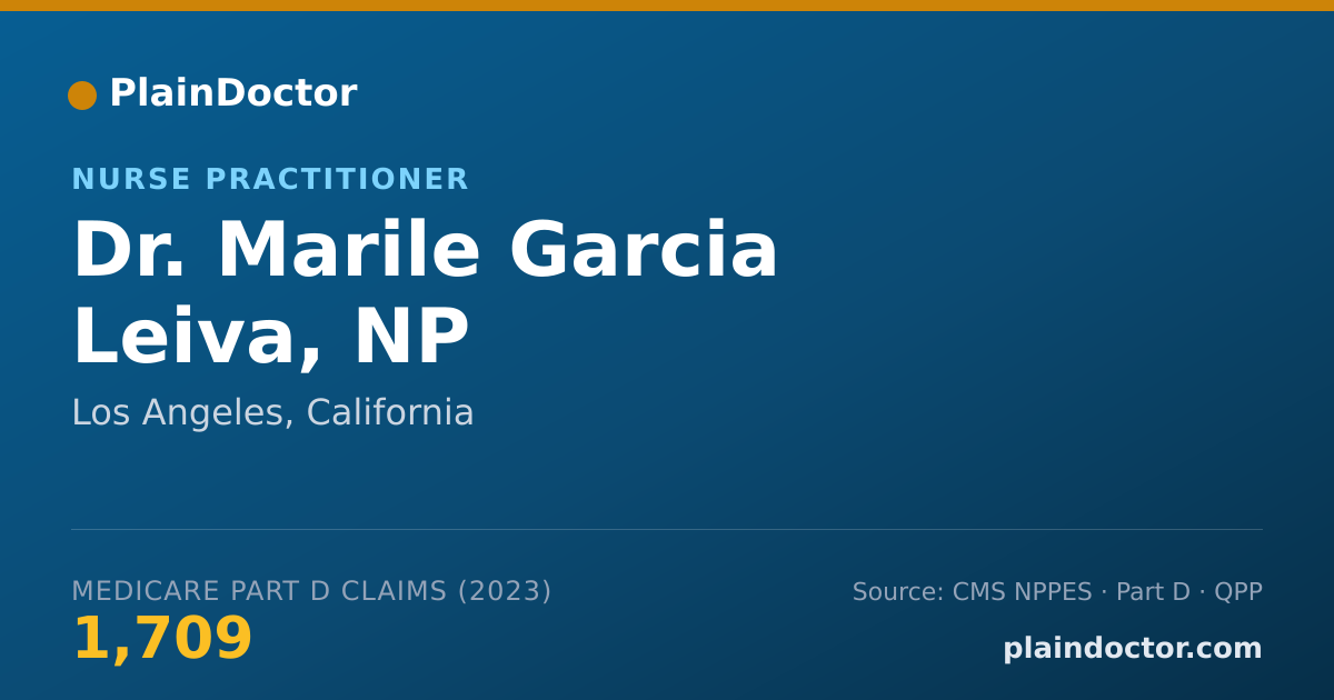 Shareable card for Marile Garcia Leiva, NP - Nurse Practitioner, Los Angeles, CA