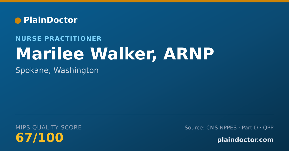 Shareable card for Marilee Walker, ARNP - Nurse Practitioner, Spokane, WA
