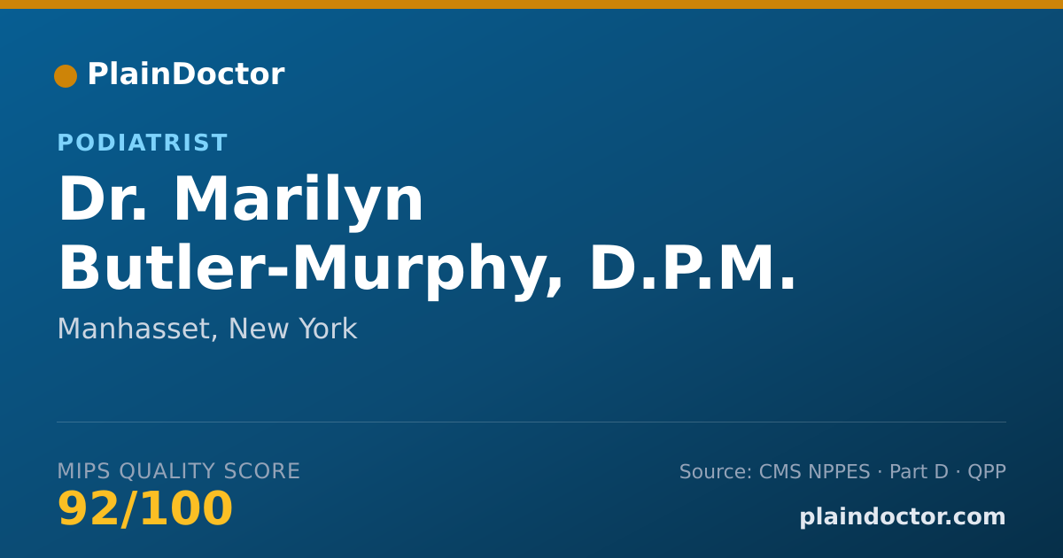 Shareable card for Marilyn Butler-Murphy, D.P.M. - Podiatrist, Manhasset, NY