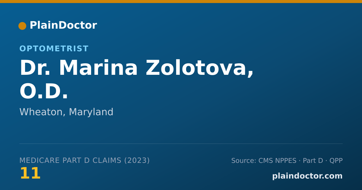 Shareable card for Marina Zolotova, O.D. - Optometrist, Wheaton, MD