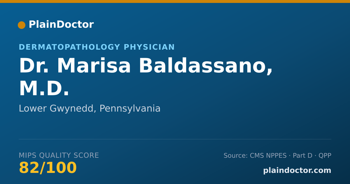 Shareable card for Marisa Baldassano, M.D. - Dermatopathology Physician, Lower Gwynedd, PA