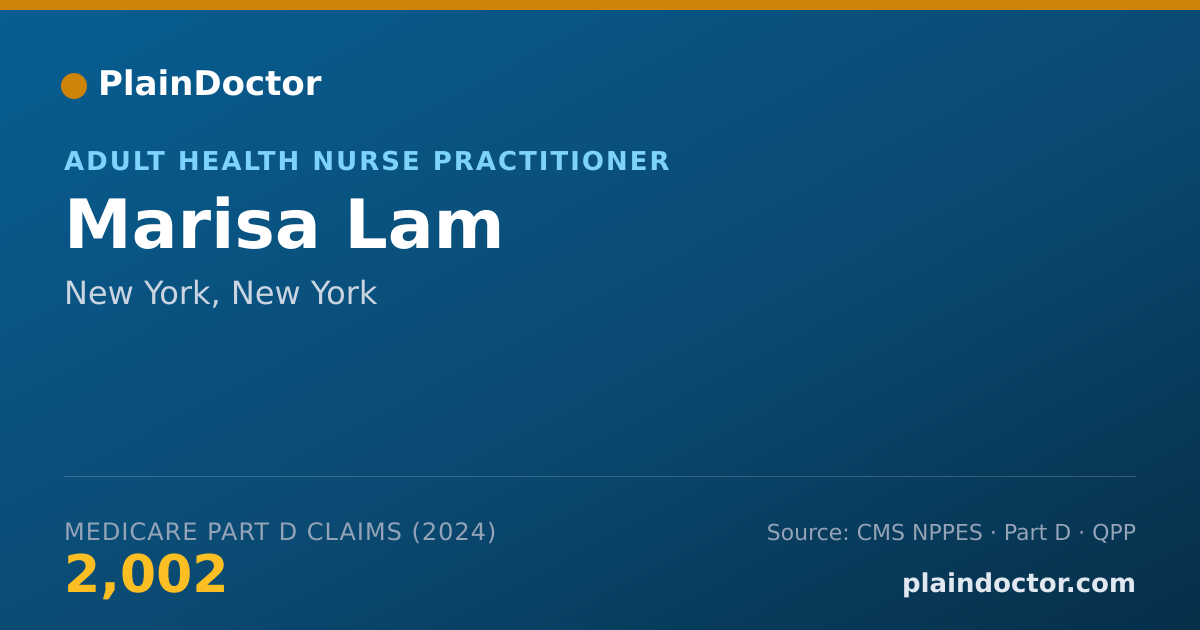 Shareable card for Marisa Lam - Medical-Surgical Registered Nurse, New York, NY