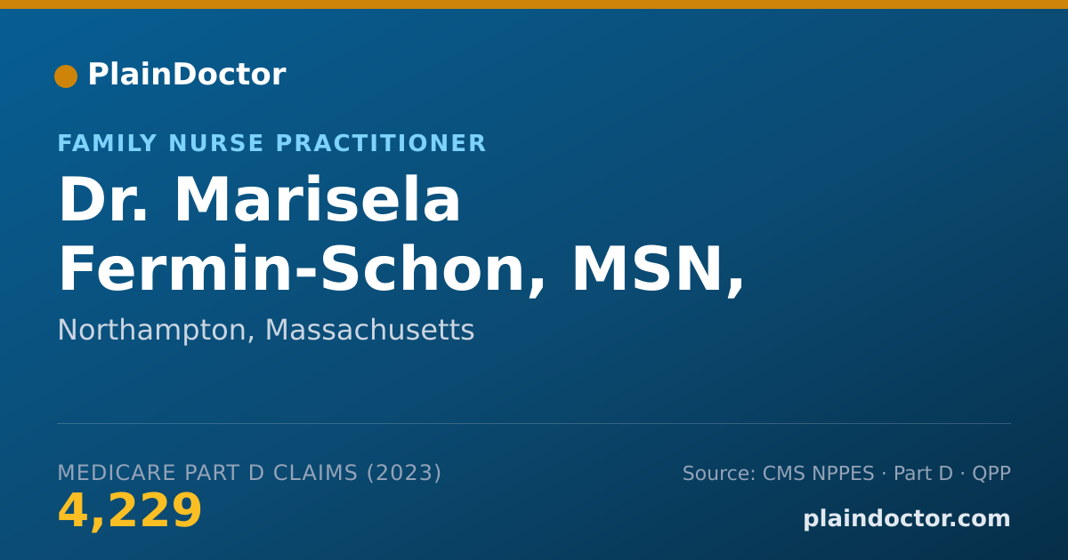Shareable card for Marisela Fermin-Schon, MSN, FNP-C - Family Nurse Practitioner, Northampton, MA