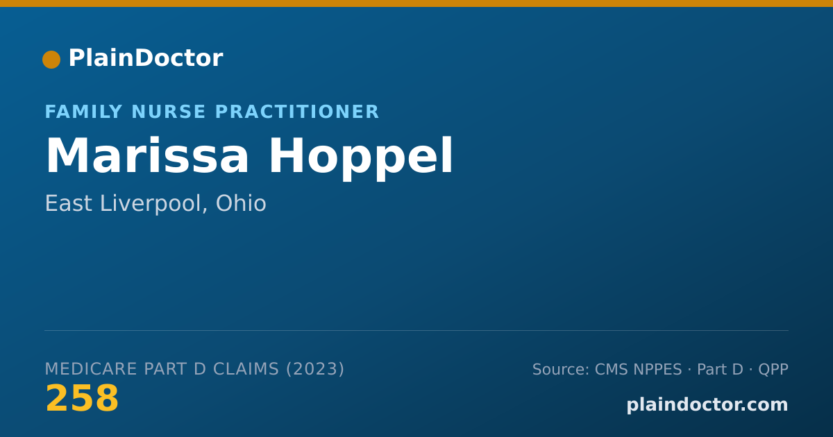 Shareable card for Marissa Hoppel - Family Nurse Practitioner, East Liverpool, OH
