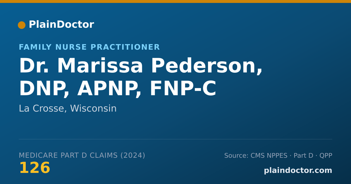 Shareable card for Marissa Pederson, DNP, APNP, FNP-C - Family Nurse Practitioner, La Crosse, WI