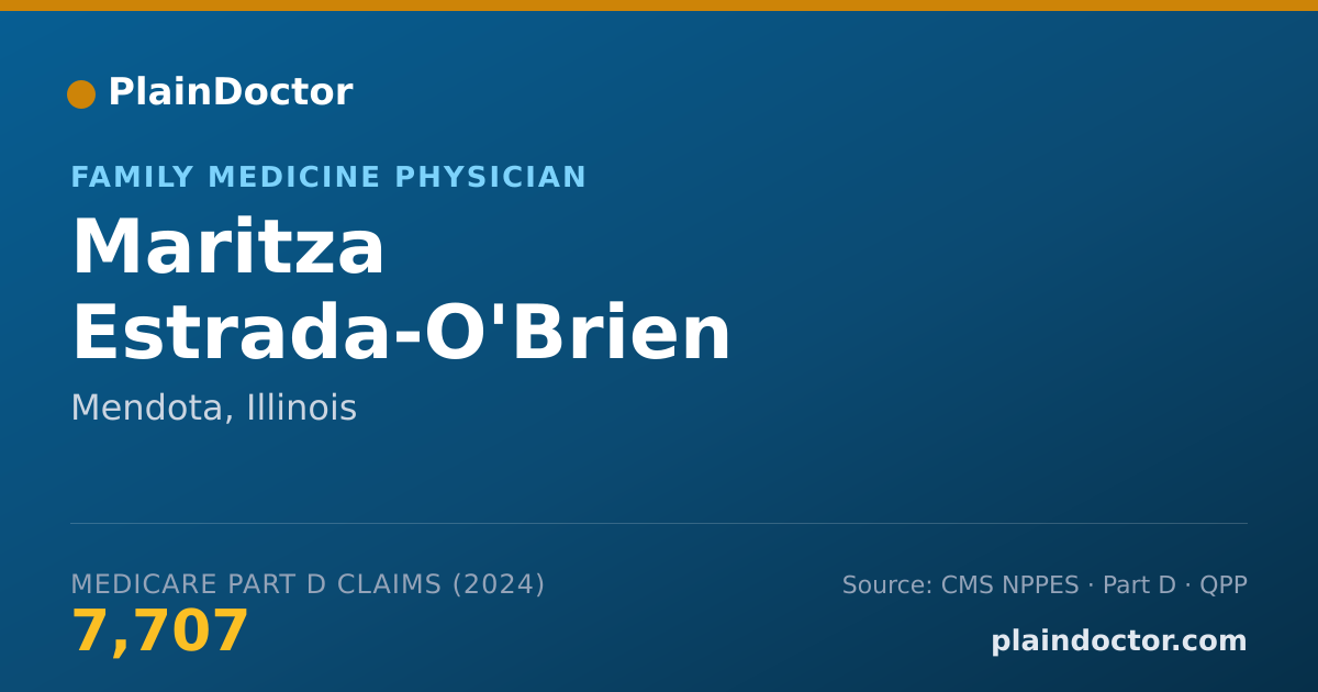 Shareable card for Maritza Estrada-O'Brien - Family Medicine Physician, Mendota, IL