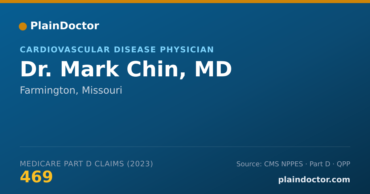 Shareable card for Mark Chin, MD - Cardiovascular Disease Physician, Farmington, MO