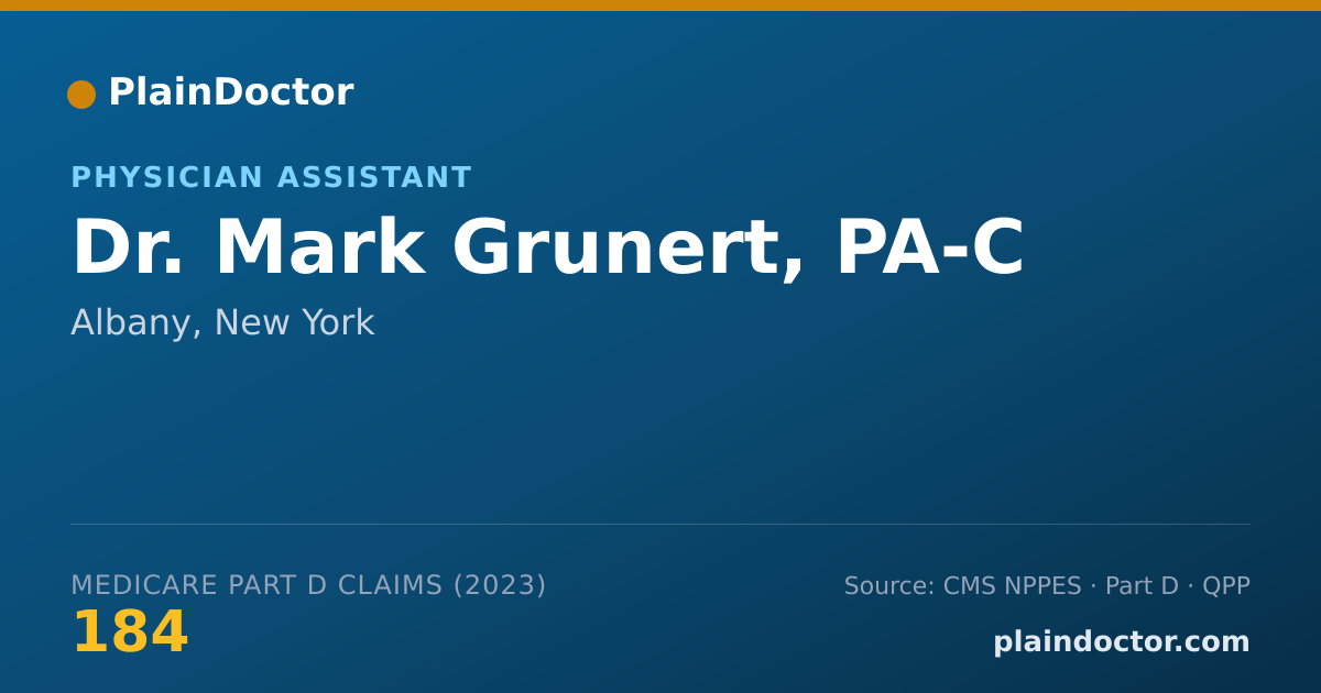 Shareable card for Mark Grunert, PA-C - Physician Assistant, Albany, NY