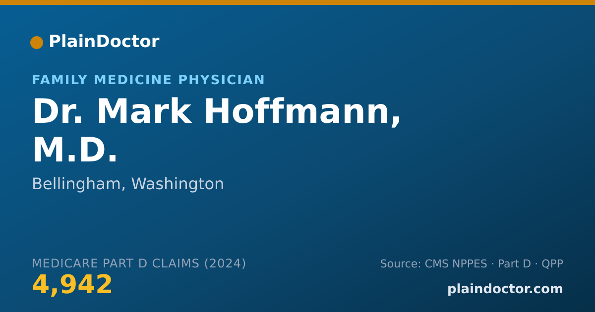 Shareable card for Mark Hoffmann, M.D. - Family Medicine Physician, Bellingham, WA