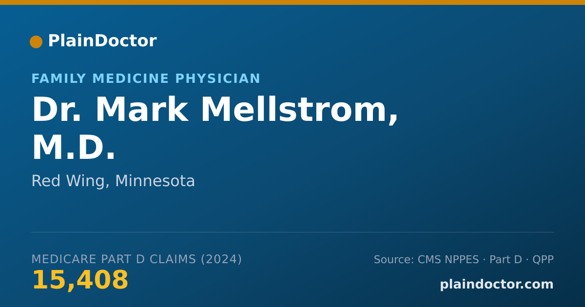 Shareable card for Mark Mellstrom, M.D. - Family Medicine Physician, Red Wing, MN