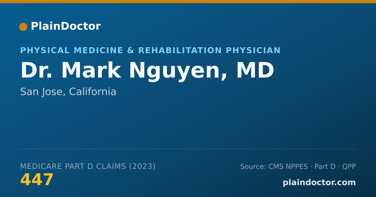 Shareable card for Mark Nguyen, MD - Physical Medicine & Rehabilitation Physician, San Jose, CA