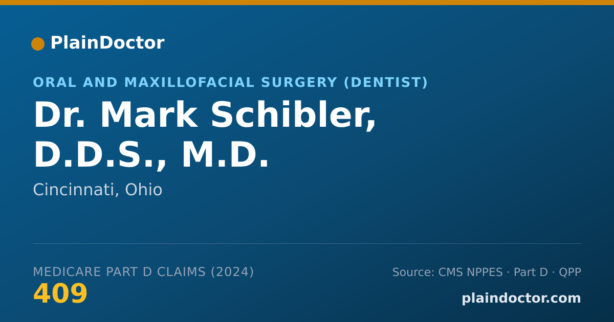 Shareable card for Mark Schibler, D.D.S., M.D. - Oral and Maxillofacial Surgery (Dentist), Cincinnati, OH