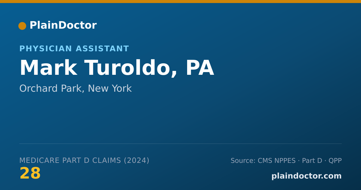 Shareable card for Mark Turoldo, PA - Physician Assistant, Orchard Park, NY