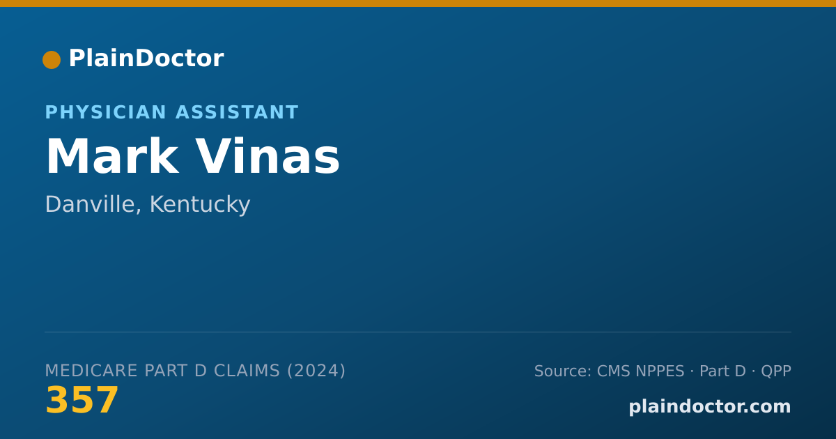 Shareable card for Mark Vinas - Physician Assistant, Danville, KY