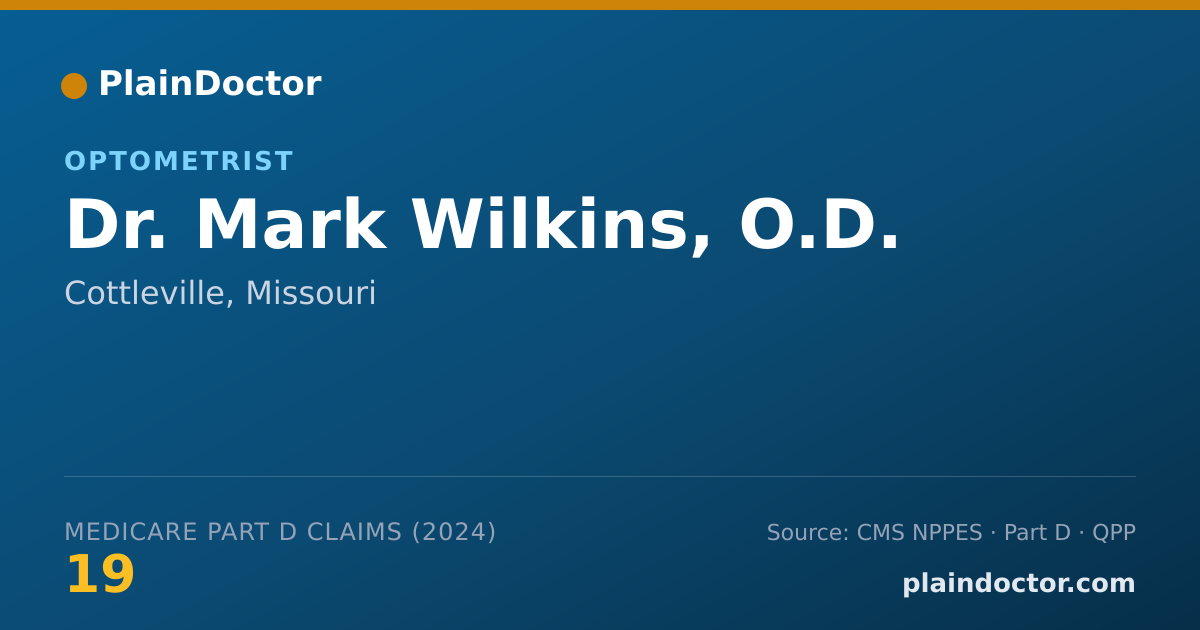 Shareable card for Mark Wilkins, O.D. - Optometrist, Cottleville, MO
