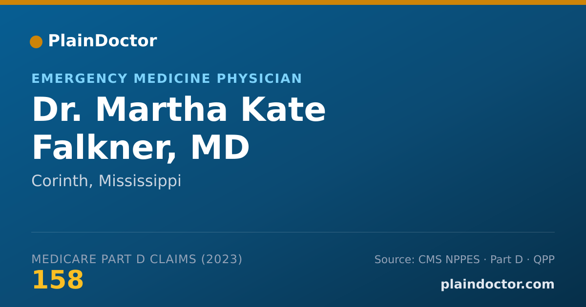 Shareable card for Martha Kate Falkner, MD - Emergency Medicine Physician, Corinth, MS
