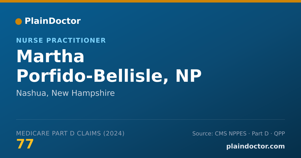 Shareable card for Martha Porfido-Bellisle, NP - Nurse Practitioner, Nashua, NH
