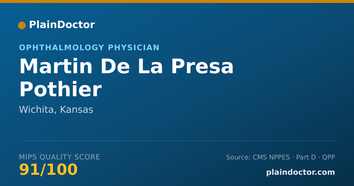 Shareable card for Martin De La Presa Pothier - Ophthalmology Physician, Wichita, KS