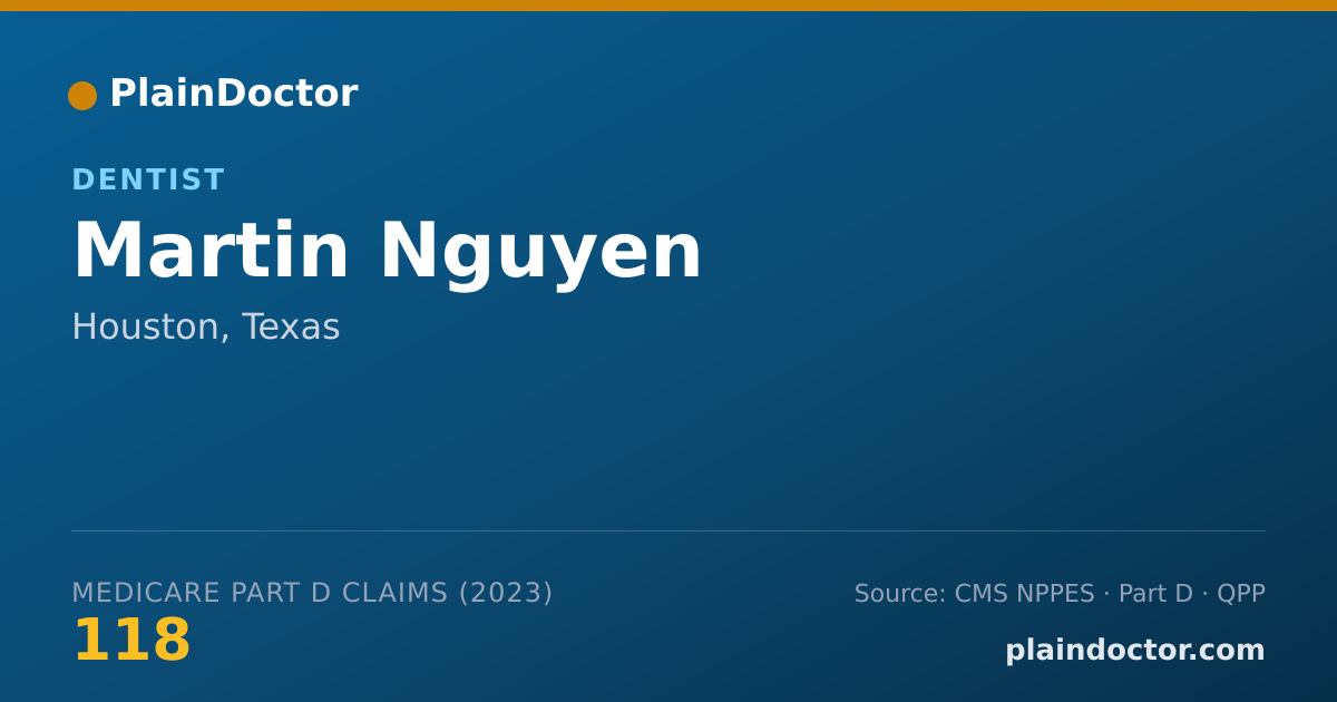 Shareable card for Martin Nguyen - Dentist, Houston, TX