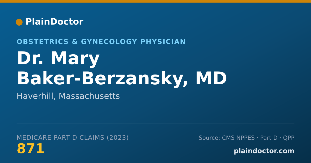 Shareable card for Mary Baker-Berzansky, MD - Obstetrics & Gynecology Physician, Haverhill, MA
