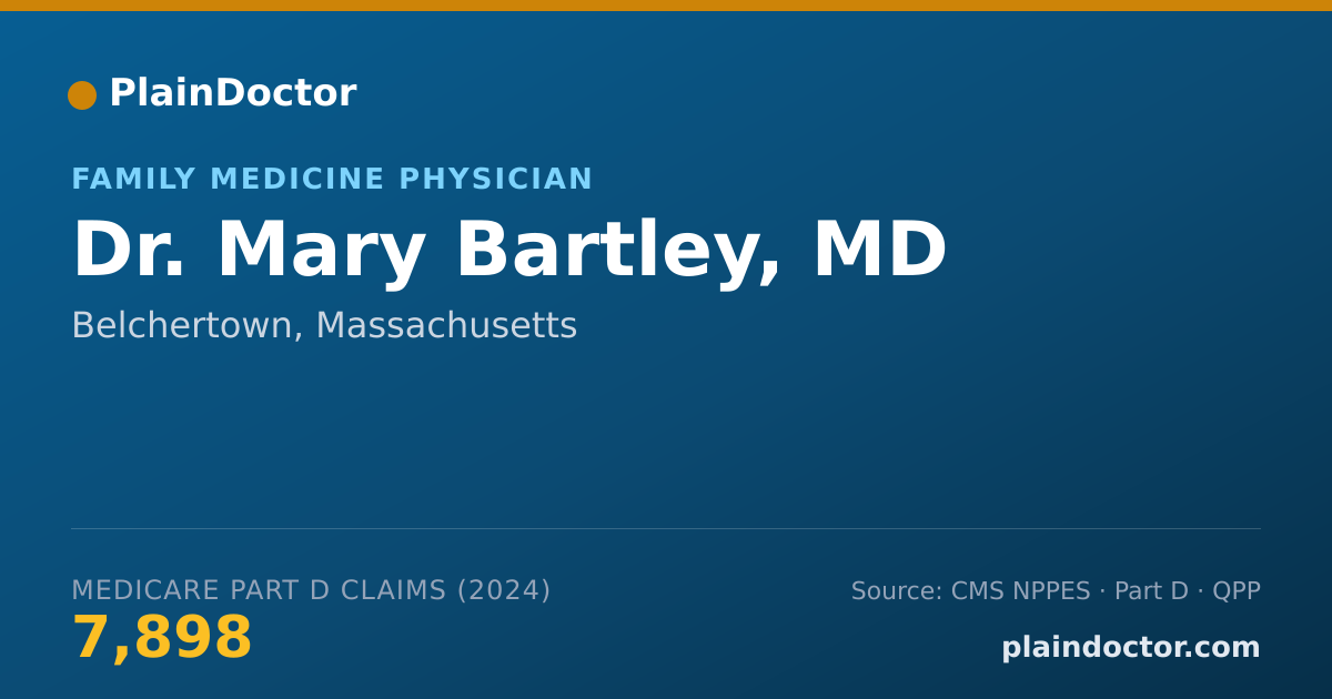 Shareable card for Mary Bartley, MD - Family Medicine Physician, Belchertown, MA