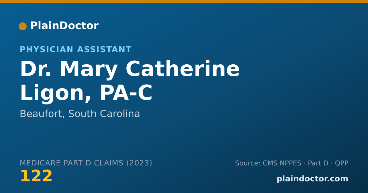 Shareable card for Mary Catherine Ligon, PA-C - Physician Assistant, Beaufort, SC