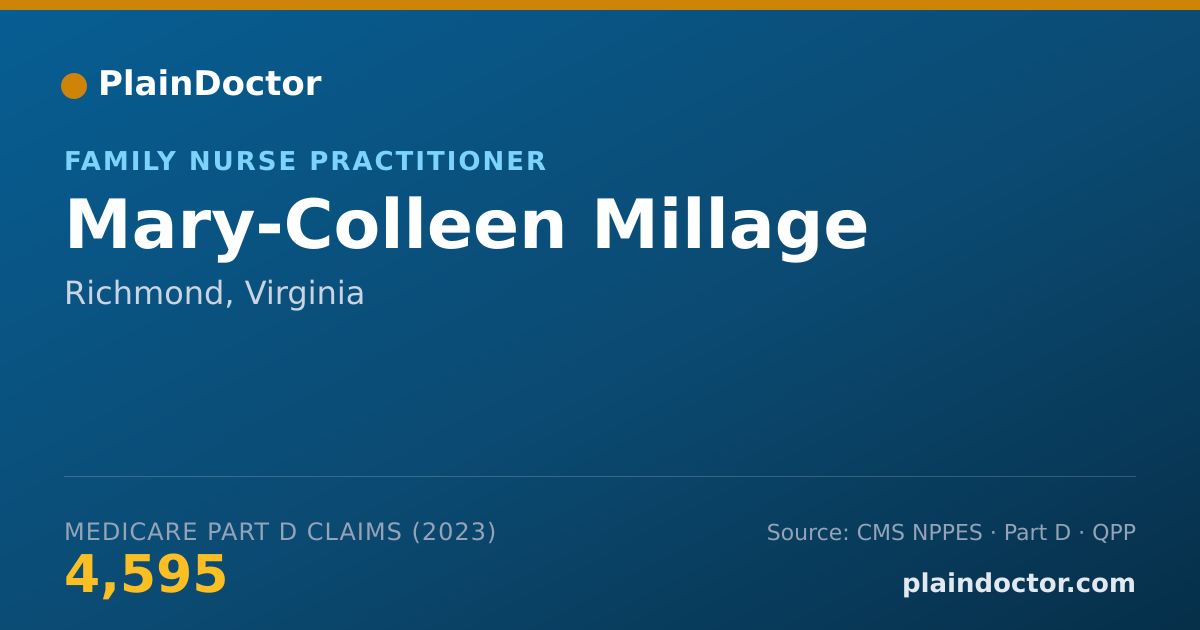 Shareable card for Mary-Colleen Millage - Family Nurse Practitioner, Richmond, VA