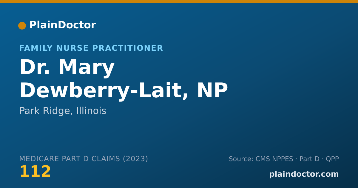 Shareable card for Mary Dewberry-Lait, NP - Family Nurse Practitioner, Park Ridge, IL