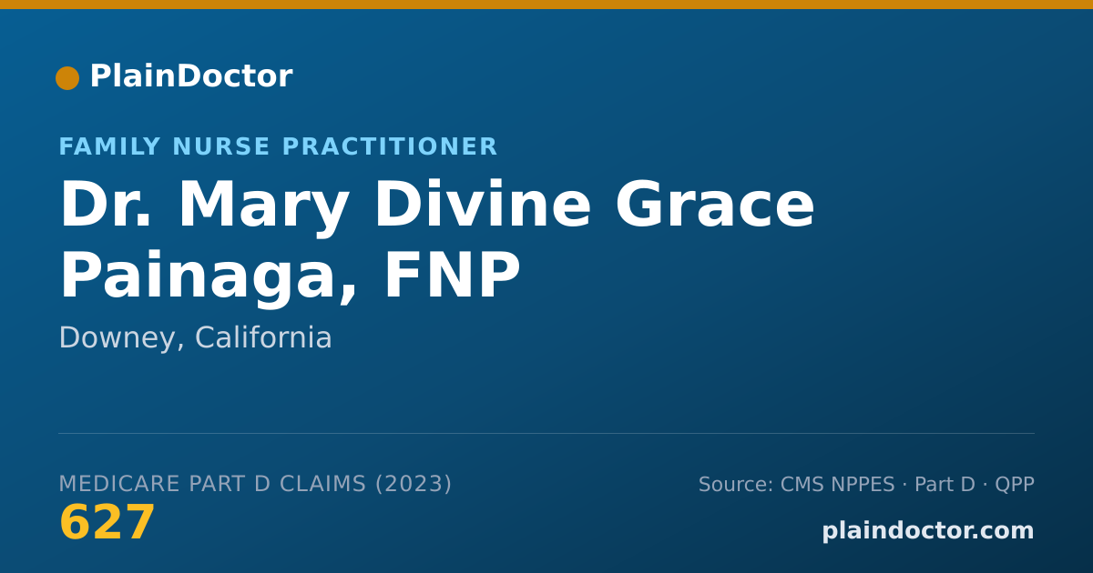 Shareable card for Mary Divine Grace Painaga, FNP - Family Nurse Practitioner, Downey, CA