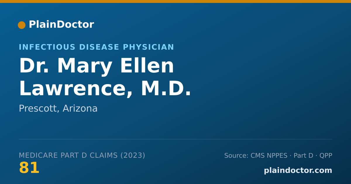 Shareable card for Mary Ellen Lawrence, M.D. - Infectious Disease Physician, Prescott, AZ