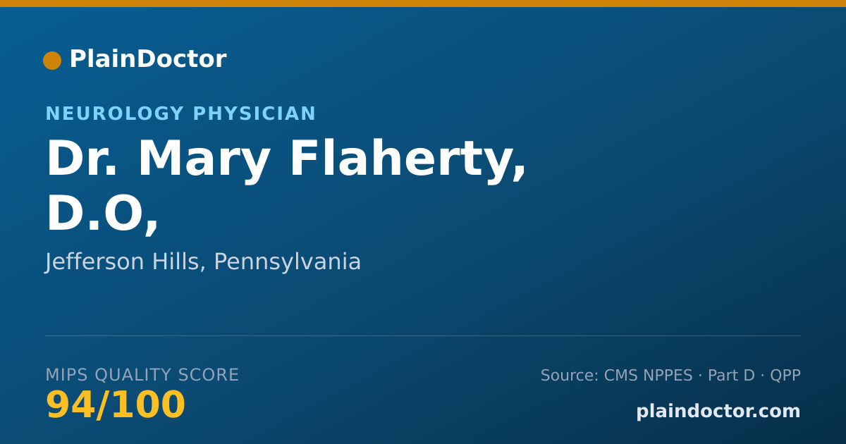 Shareable card for Mary Flaherty, D.O, - Neurology Physician, Jefferson Hills, PA