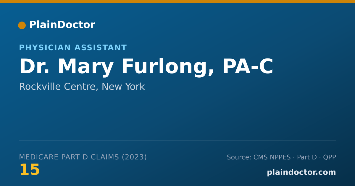 Shareable card for Mary Furlong, PA-C - Physician Assistant, Rockville Centre, NY