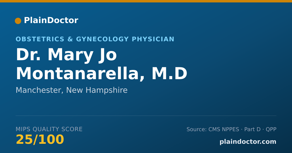 Shareable card for Mary Jo Montanarella, M.D - Obstetrics & Gynecology Physician, Manchester, NH