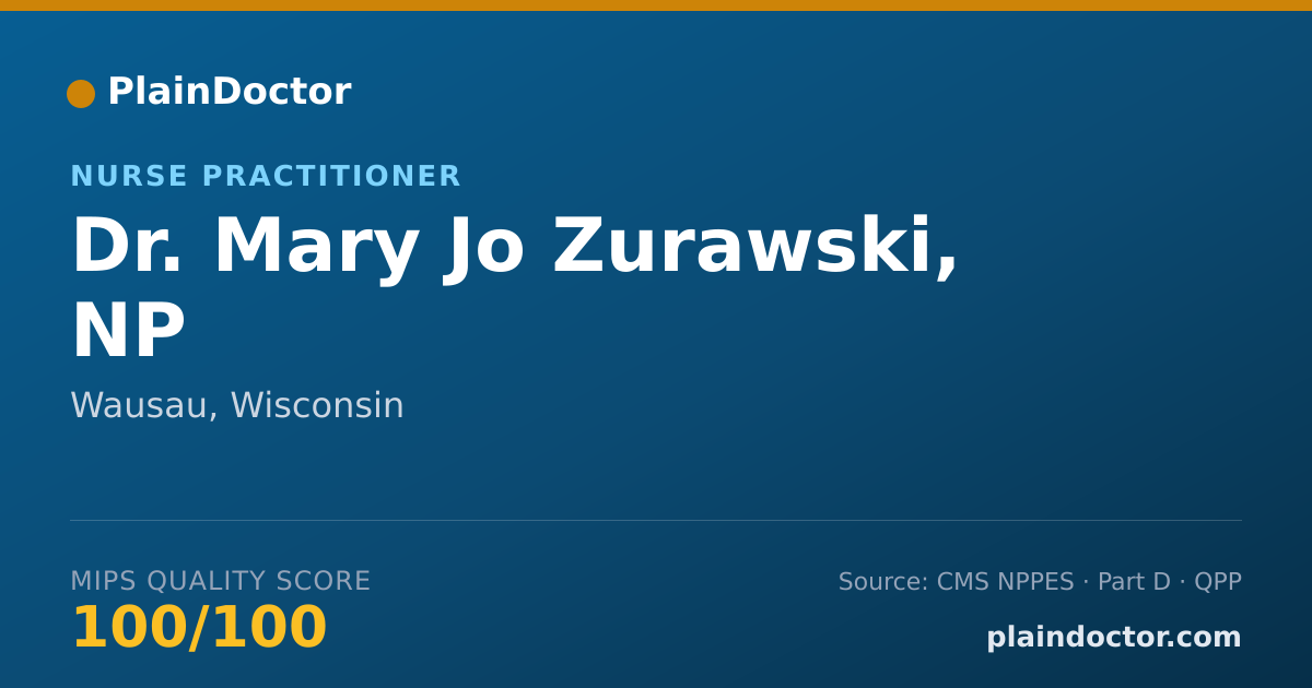 Shareable card for Mary Jo Zurawski, NP - Nurse Practitioner, Wausau, WI