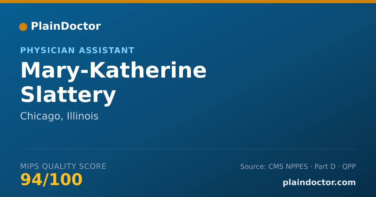 Shareable card for Mary-Katherine Slattery - Physician Assistant, Chicago, IL