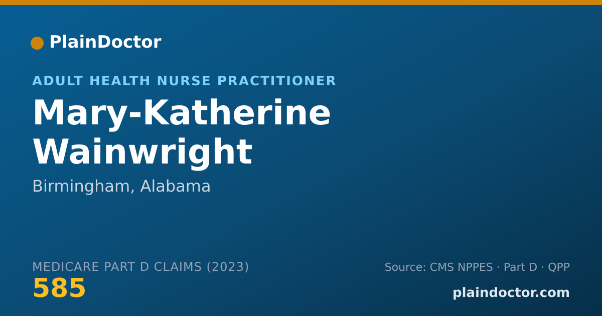 Shareable card for Mary-Katherine Wainwright - Adult Health Nurse Practitioner, Birmingham, AL